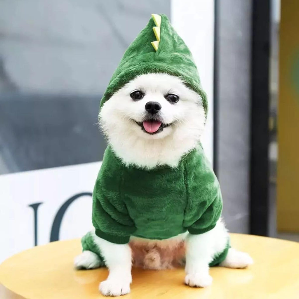 Casaco Pet Dinossauro com Capuz