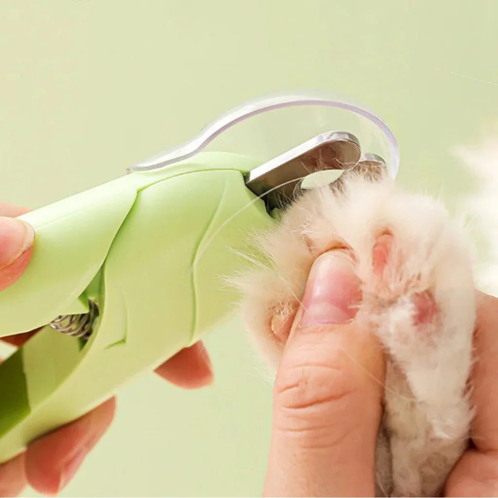 Cortador De Unhas Para Cães e Gatos Kit Alicate e Lixa Com Luz de Led Tesoura Completa