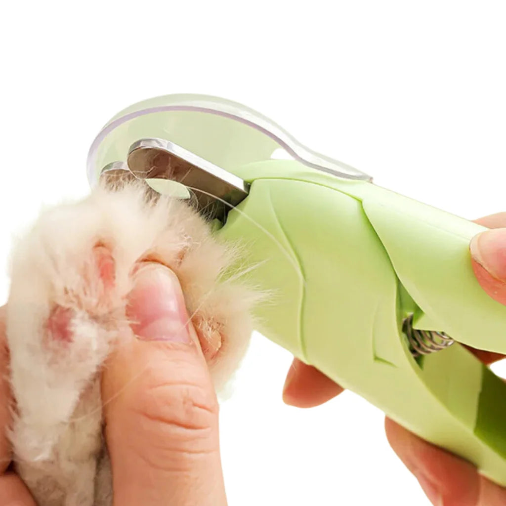 Cortador De Unhas Para Cães e Gatos Kit Alicate e Lixa Com Luz de Led Tesoura Completa