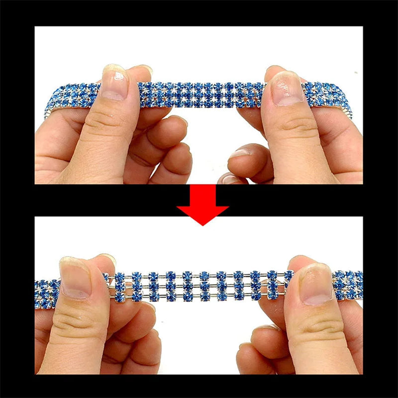 Coleira para Cães com Diamantes de Cristal – Elegância, Conforto e Brilho em Cada Passeio