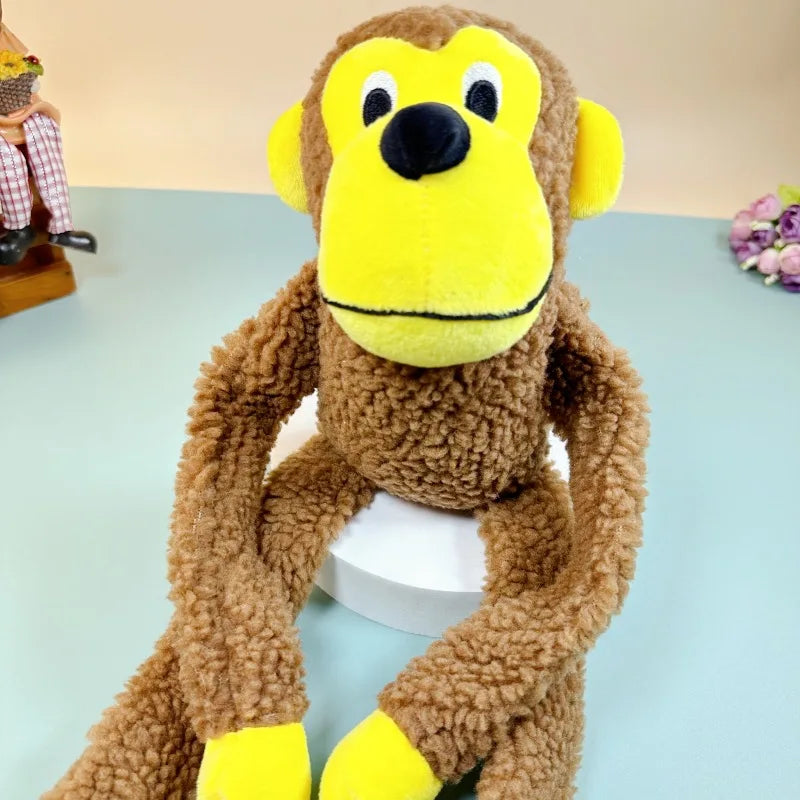 Brinquedo de Pelúcia Interativo Macaco para Cachorros
