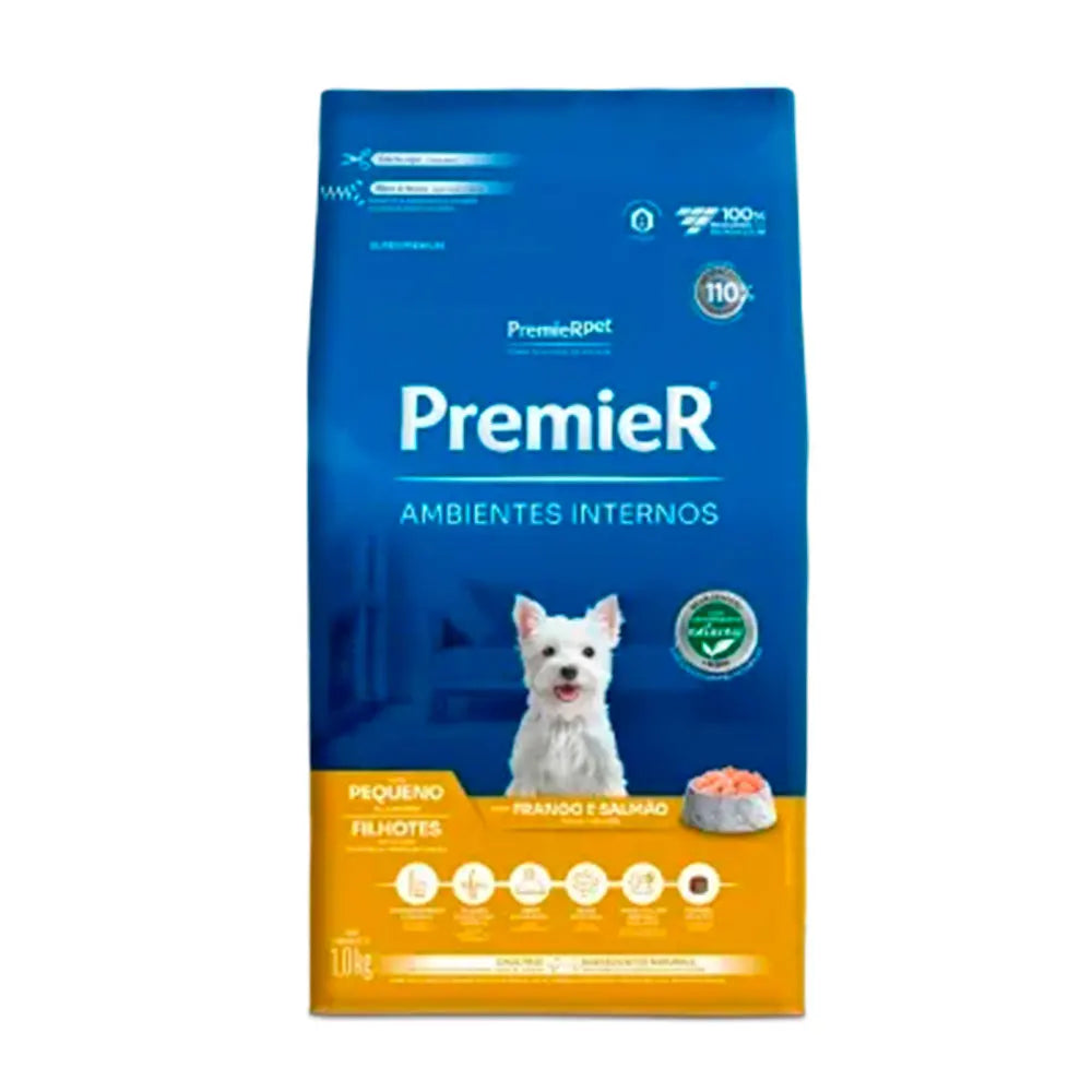 Ração Premier para Cães Filhotes de Pequeno Porte – Frango e Salmão 1kg