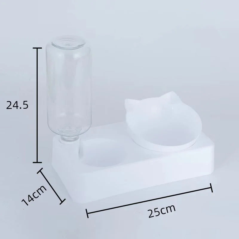 Comedouro Pet Automático Inclinado 2 em 1