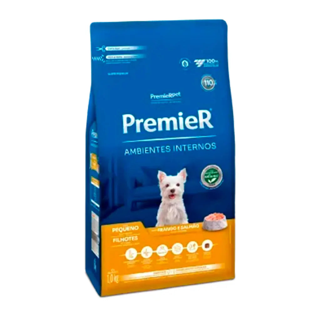 Ração Premier para Cães Filhotes de Pequeno Porte – Frango e Salmão 1kg