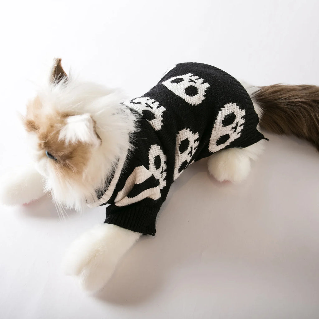 Suéter para Pets com Estampa de Caveira