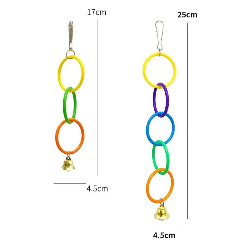Balanço Colorido para Aves com Sino