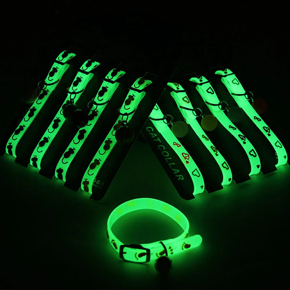 Coleira Luminosa para Gatos e Cães Pequenos