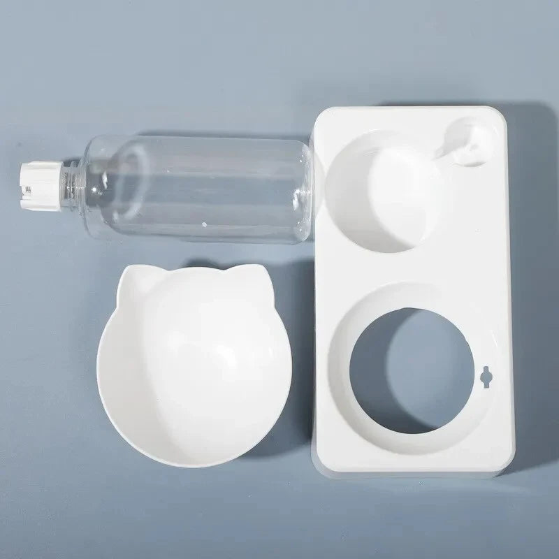 Comedouro Pet Automático Inclinado 2 em 1