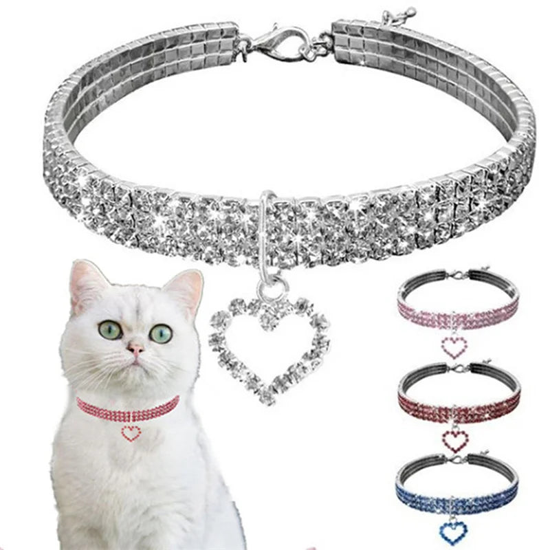 Coleira para Cães com Diamantes de Cristal – Elegância, Conforto e Brilho em Cada Passeio