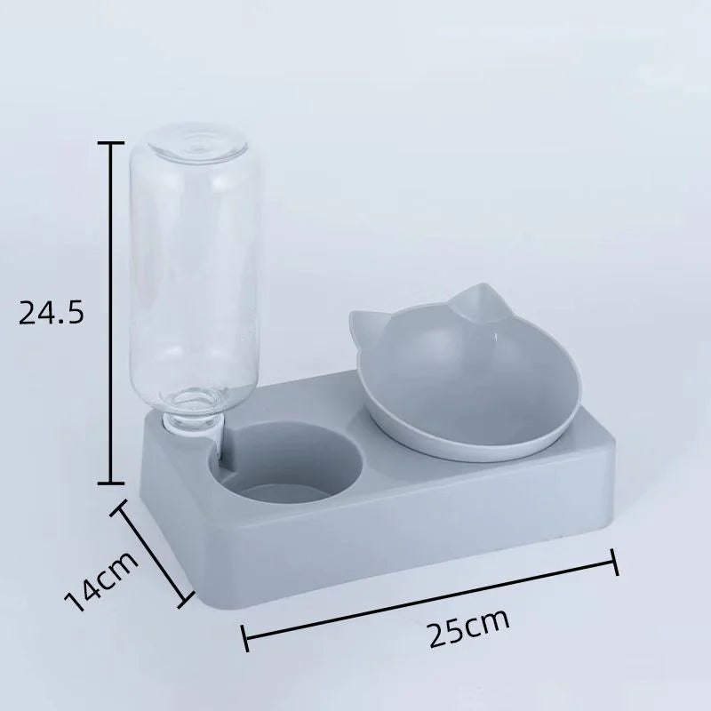 Comedouro Pet Automático Inclinado 2 em 1