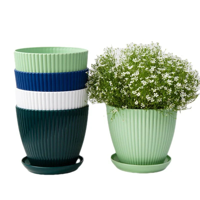 Vaso Redondo para 
Plantas com Bandeja