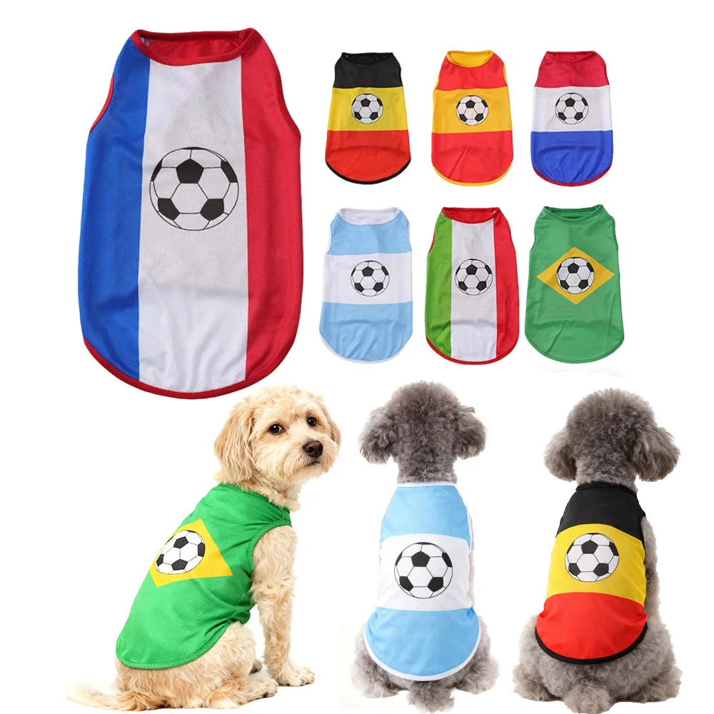 Camiseta Regata de Futebol para Pets