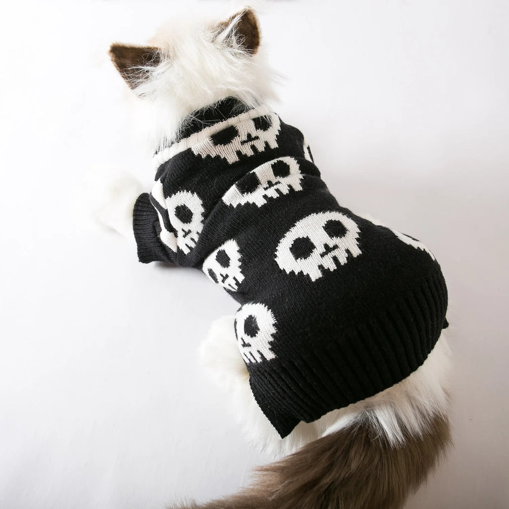 Suéter para Pets com Estampa de Caveira