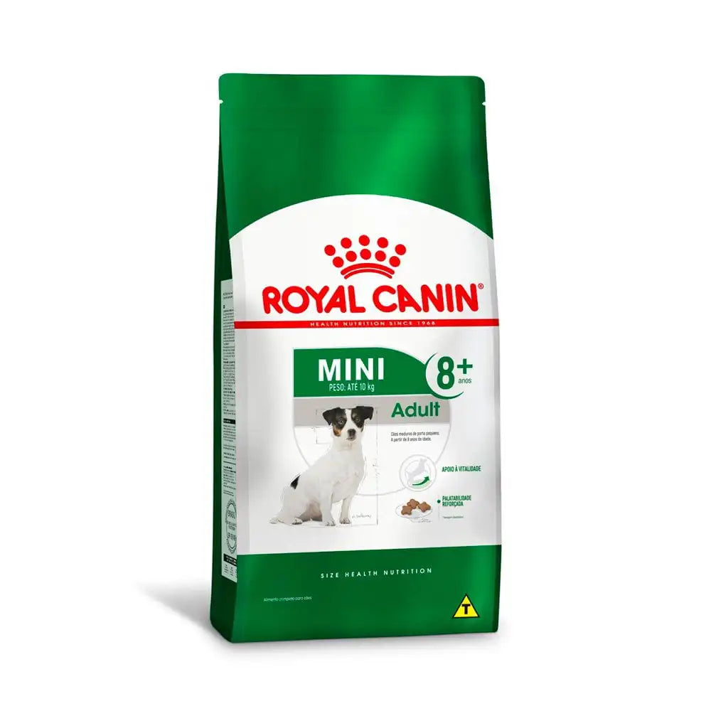 Ração Royal Canin Mini Adult 8+ para Cães Adultos de Pequeno Porte – 2,5kg
