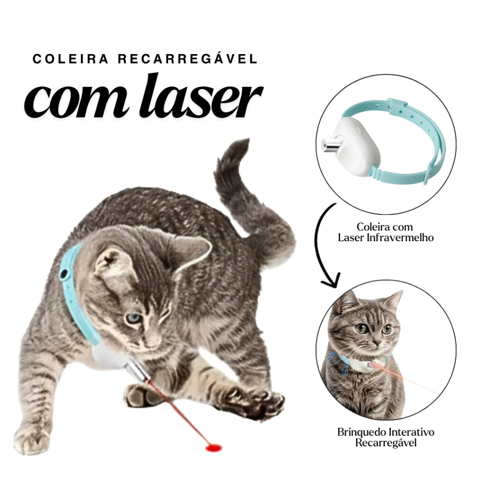 Coleira Laser Interativa para Pets