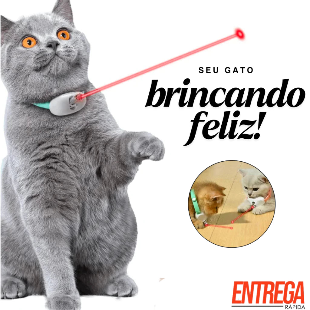 Coleira Laser Interativa para Pets