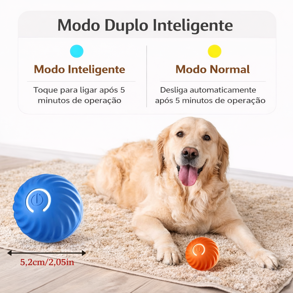 Bola que se Move Sozinha para Pets