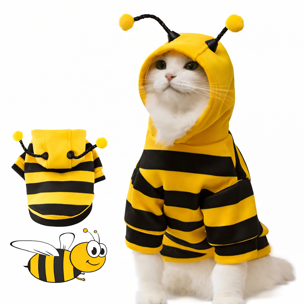 Fantasia Abelha para Cães e Gatos
