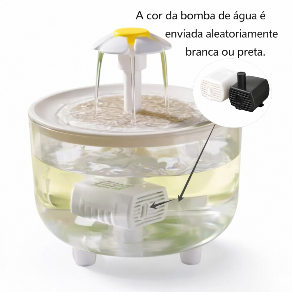 Fonte de Água Automática para Gatos