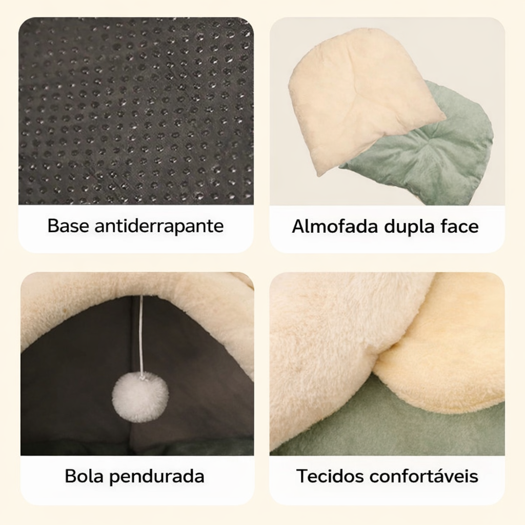 Cama Aconchegante para Gatos e Cães Pequenos
