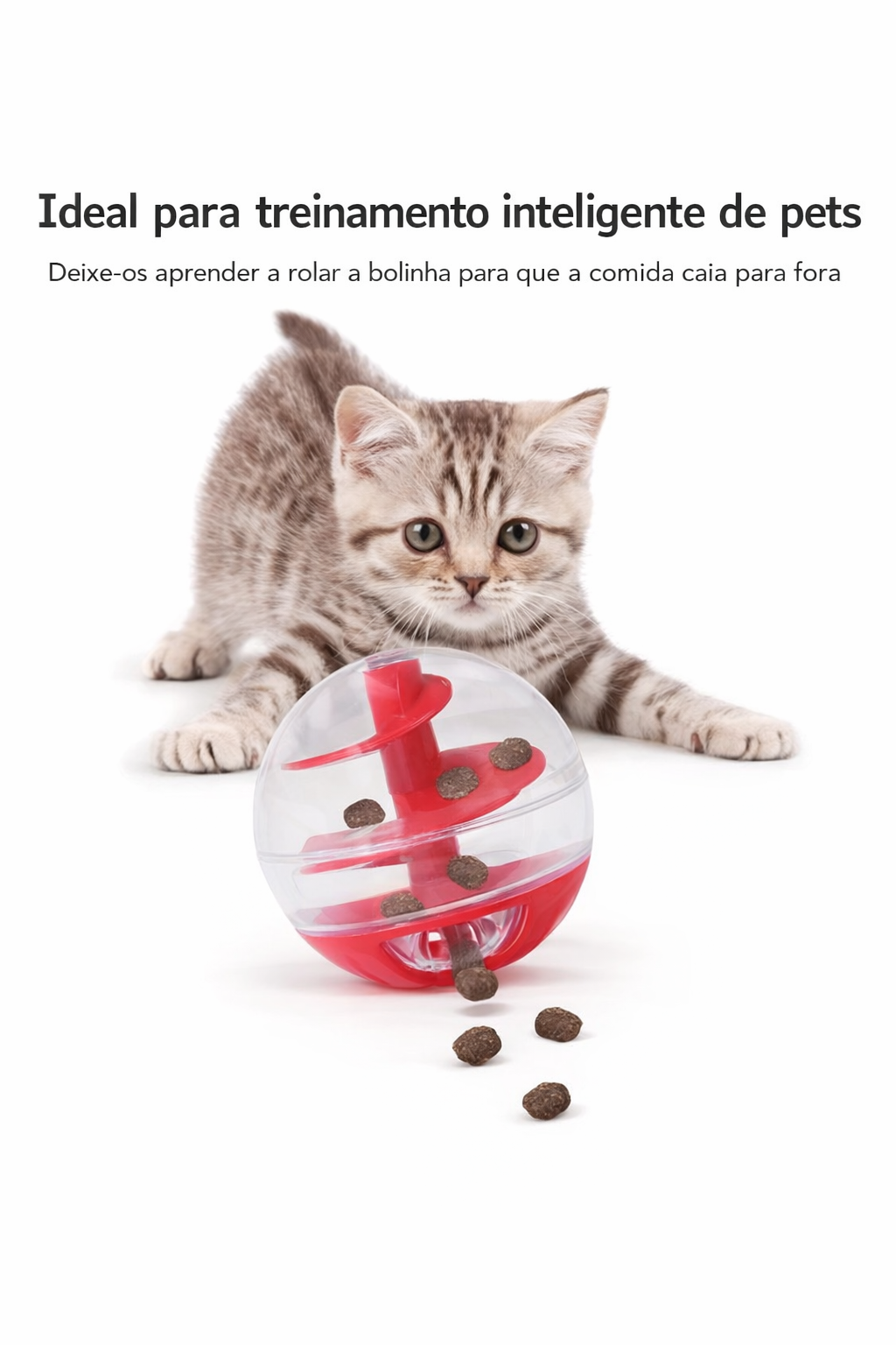 Bola Interativa Porta-Petiscos para Gatos
