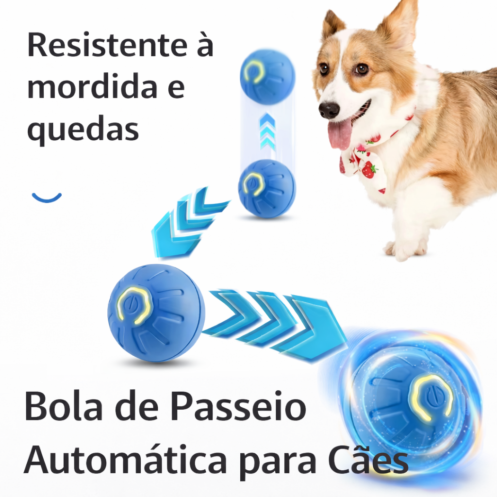 Bola que se Move Sozinha para Pets