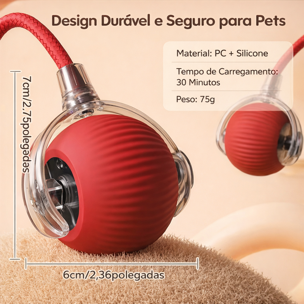 Bola com Corda para Pets